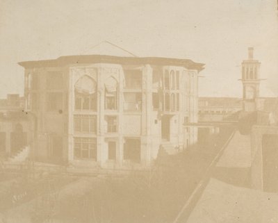 Teerão. Casa do Primeiro Ministro Nezanneh, 1858. de Luigi Pesce
