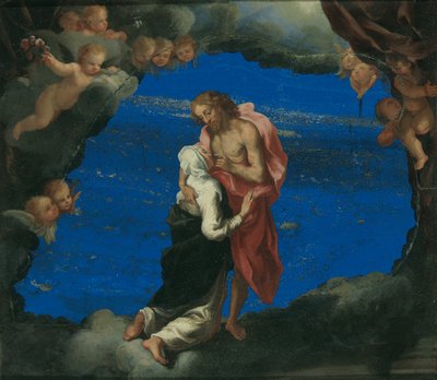 Santa Catarina na ferida de Cristo de Luigi Primo Gentile