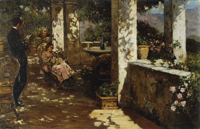 Descansando no terraço, de Luigi Rossi