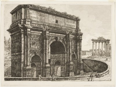 O Arco de Septímio Severo de Luigi Rossini