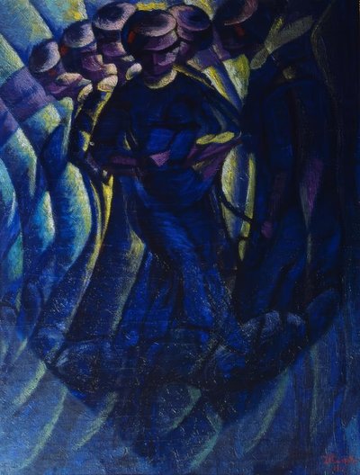 L.Russolo, movimentos de uma mulher de Luigi Russolo