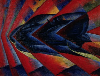 O Dinamismo de um Automóvel de Luigi Russolo