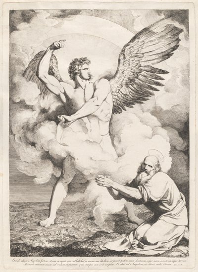 E vi outro anjo forte... (O Anjo do Apocalipse Aparecendo a São João) de Luigi Sabatelli I