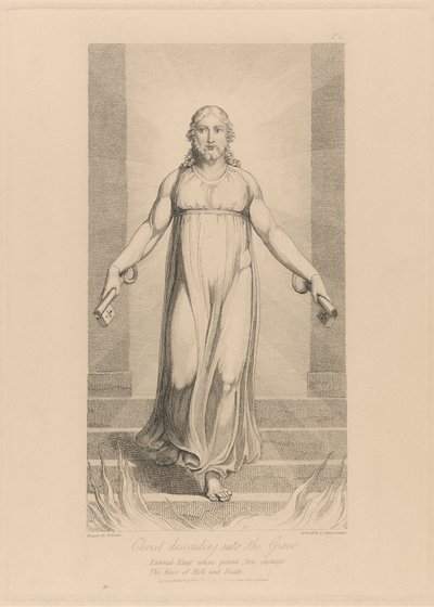 Cristo a descer para o Túmulo de Luigi Schiavonetti