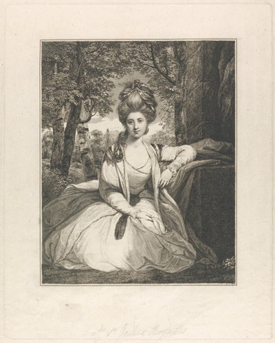 Viscondessa Bayham (depois Marchioness Camden) de Luigi Schiavonetti