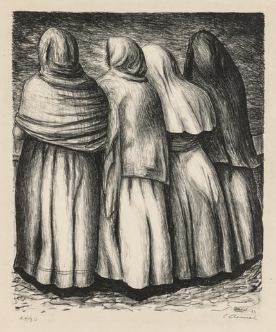 Mulheres de perfil Mulheres de perfil, 1945. de Luis Arenal