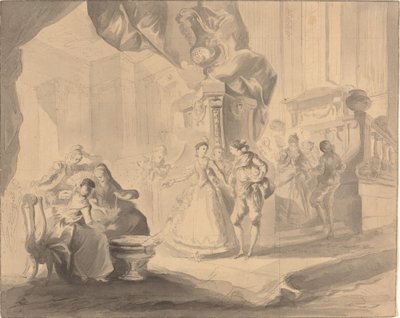 Dança em um palácio de Luis Paret y Alcazar