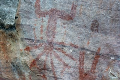 Pictografia, Faical, San Ignacio, Cajamarca, Peru, 2015. de Luis Rosendo.
