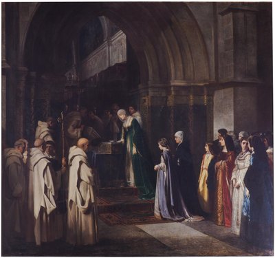 A Rainha Isabel, a Católica, no Mosteiro Cartuxo de Miraflores de Luis Alvarez Catalá
