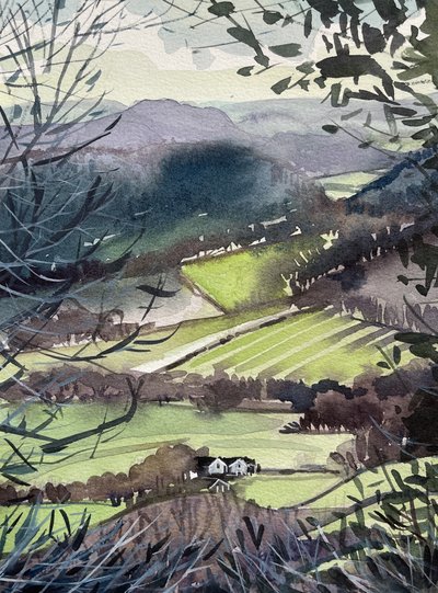 Vale rural banhado pelo sol de Luisa Millicent