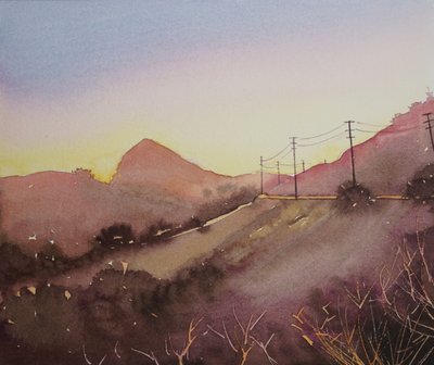 Pôr-do-sol aconchegante nas montanhas de Luisa Millicent