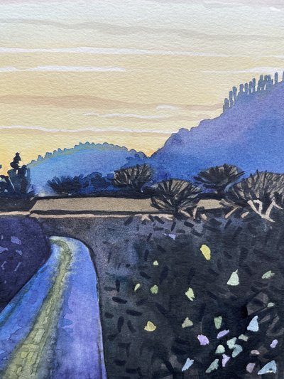 Caminho sinuoso ao amanhecer de Luisa Millicent