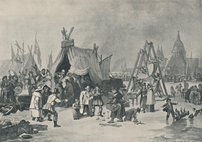 A Feira do Tamisa Congelado, 1814, 1920 de Luke Clennell