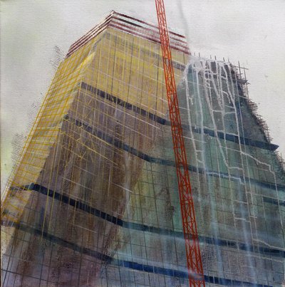 Metastrutura IX, 2016 (óleo sobre tela) de Luke M Walker