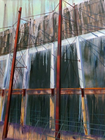WorkinProgress 14, 2016 (óleo sobre tela) de Luke M Walker
