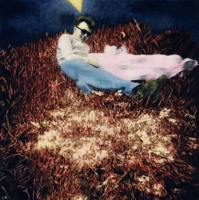 Um dia em Folkstone, junho de 1954, c.2012 (tinta acrílica sobre papel) de Luke Waller