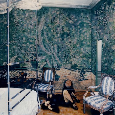 Dotando de Completo Isolamento a Figura do Anfitrião, c.2011 (tinta acrílica sobre papel) de Luke Waller