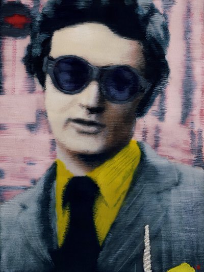 Nathan, c.2012 (tinta acrílica sobre papel) de Luke Waller