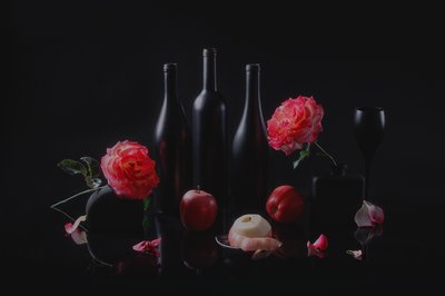 Elegante natureza-morta escura de Lydia Jacobs