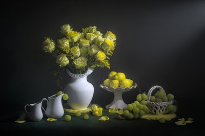 Natureza-morta verde fresca de Lydia Jacobs