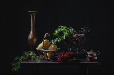 Natureza-morta de fruta melancólica de Lydia Jacobs