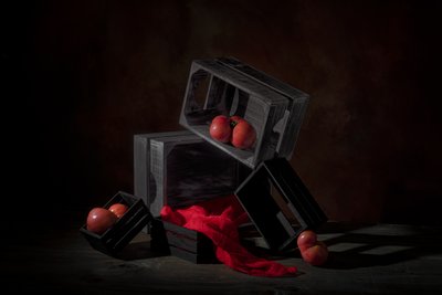 Frutos vermelhos em caixas de Lydia Jacobs