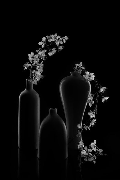 Arranjo floral sereno de Lydia Jacobs