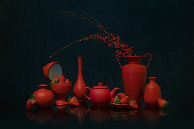 Natureza-morta de vermelho vivo de Lydia Jacobs