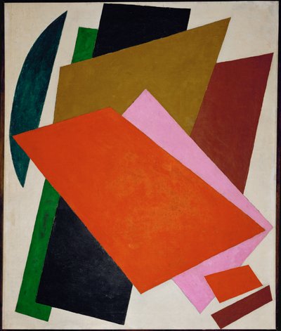 Composição (óleo sobre tela) de Lyubov Sergeevna Popova