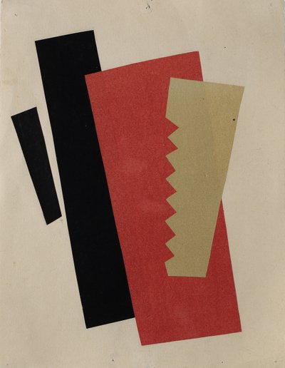 Composição Vermelho-Preto-Dourado de Lyubov Sergeevna Popova