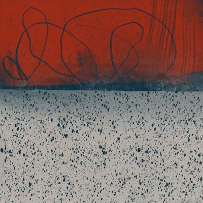 Abstrato Vermelho Dinâmico de MANSI SAXENA