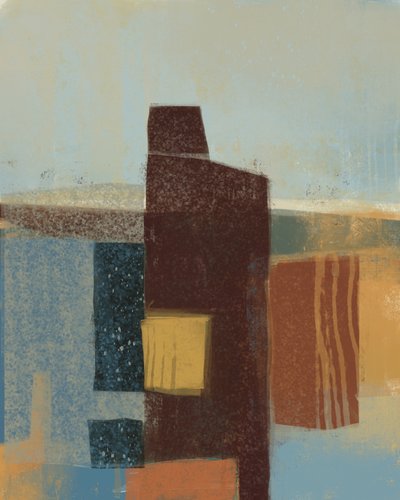 Paisagem abstrata serena de MANSI SAXENA