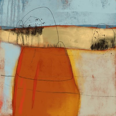 Paisagem abstrata serena de MANSI SAXENA