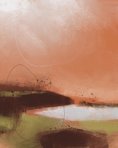 Paisagem abstrata acolhedora de MANSI SAXENA