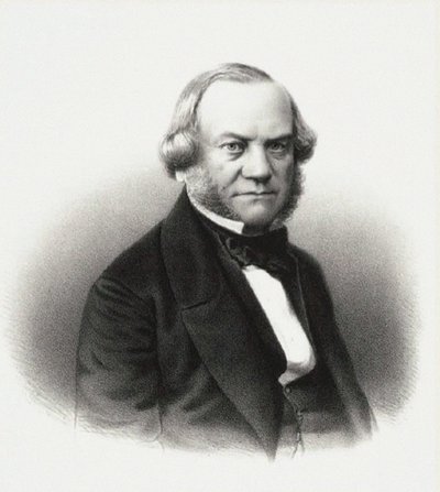 Retrato do Diretor dos Teatros Imperiais Alexander Mikhaylovich Gedeonov, 1858. de M. Baryshev
