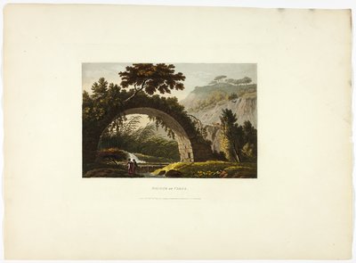 Ponte de Varus, placa vinte e oito de Ruínas de Roma de M. Dubourg
