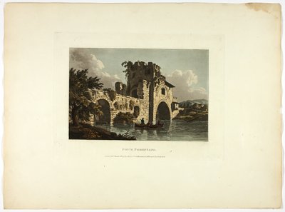 Ponte Nomentano, placa vinte e sete de Ruínas de Roma de M. Dubourg