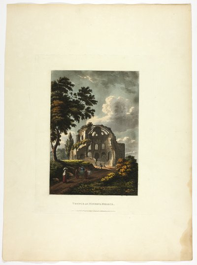 Templo de Minerva Medica, placa vinte e cinco das Ruínas de Roma de M. Dubourg