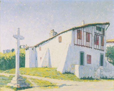 Bisque House, St. Jean de Luz, França (óleo sobre tela) de M. Evelyn McCormick