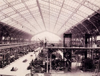 O Salão das Máquinas na Exposição de Paris, de L&39;album de l&39;exposition, 1889 de M. Glucq