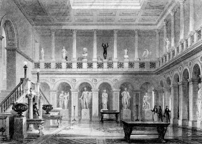 Um salão em Deepdene, Dorking, Surrey, século XIX. de M. J. Starling