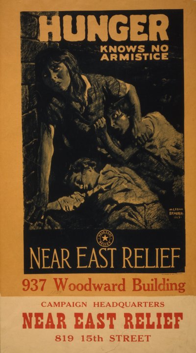 A fome não conhece armistício - alívio no Oriente Próximo, 1919 de M. Leone Bracker