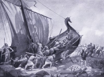 Magnus navega em torno do Mull de Cantyre AD1098, década de 1920 de M. Mackinlay