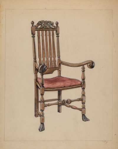 Poltrona com encosto de M. Rosenshield von Paulin