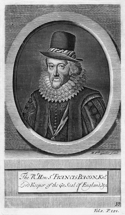 Sir Francis Bacon, visconde de St. Albans, filósofo inglês, cientista e estadista. de M. van de Gucht