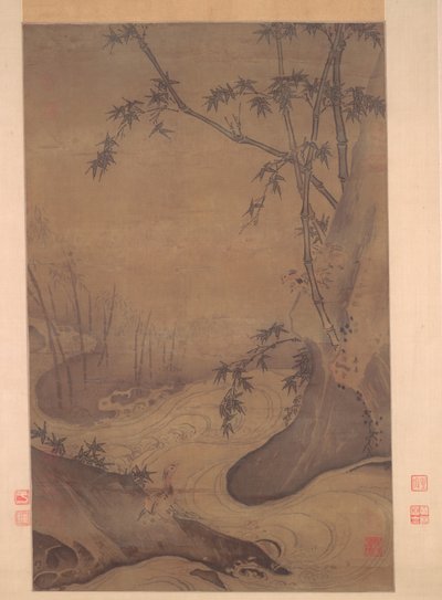 Bambu e patos por um córrego apressado, 1127-1279. de Ma Yüan
