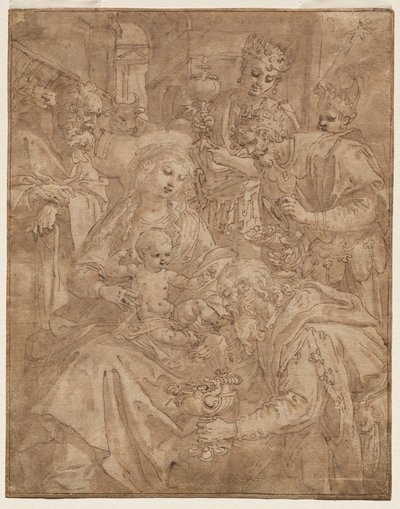 Adoração dos Magos de Maarten de Vos