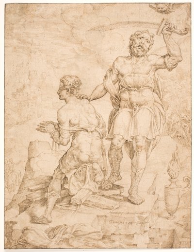 Sacrifício de Abraão de Maarten van Heemskerck