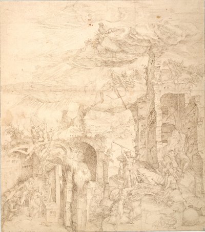 Uma alegoria sobre a força da fé de Maarten van Heemskerck