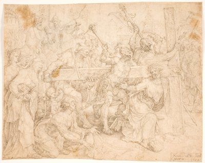Cristo carregando sua cruz de Maarten van Heemskerck